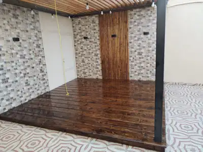 تنسيق حدائق و مظلات خشبيه 1