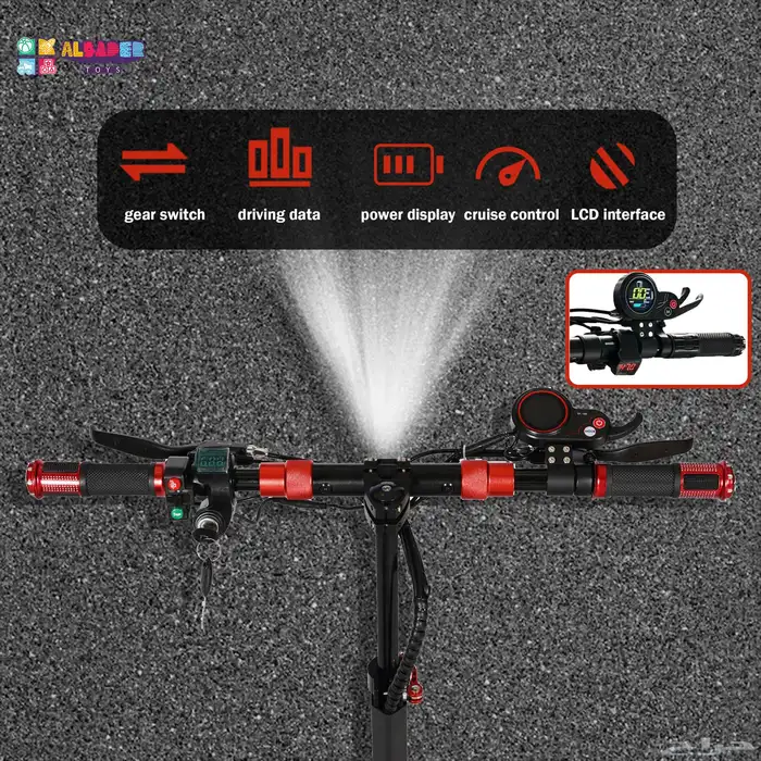 سكوتر الوحش بقوة 48 فولت - سكوتر كهربائي مع مقعد 6