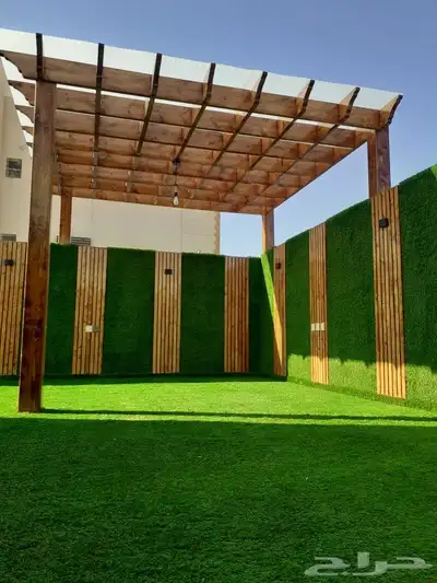 تنسيق حدائق و مظلات خشبيه 16