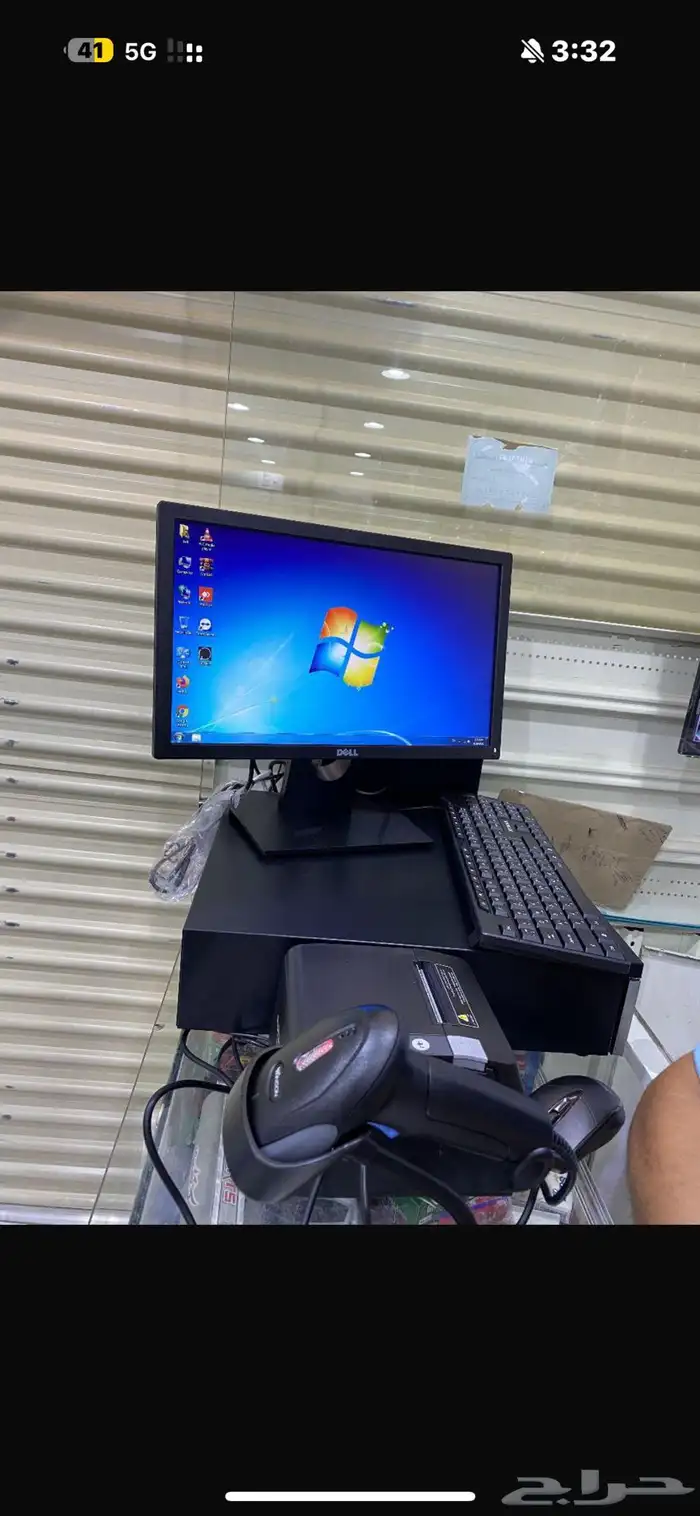 كاشير بقالة مجدد ضمان سنة مع اصناف التموينات بعرض مميز معتم 0