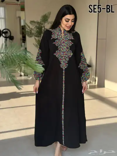 فستان خليجي ترتر خامة ميلانج جلابيه رمضانيه جمعه رمضان 15