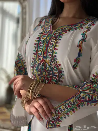 فستان خليجي ترتر خامة ميلانج جلابيه رمضانيه جمعه رمضان 9