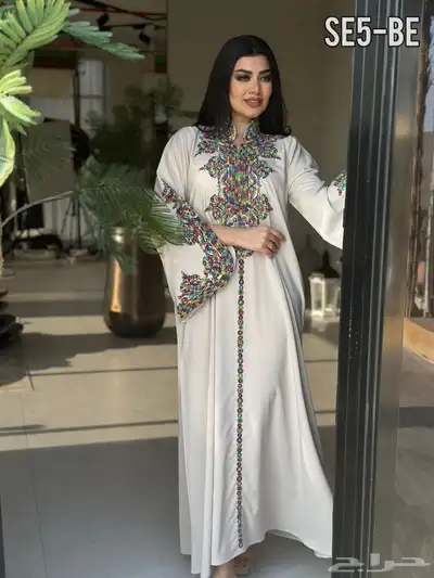 فستان خليجي ترتر خامة ميلانج جلابيه رمضانيه جمعه رمضان 14
