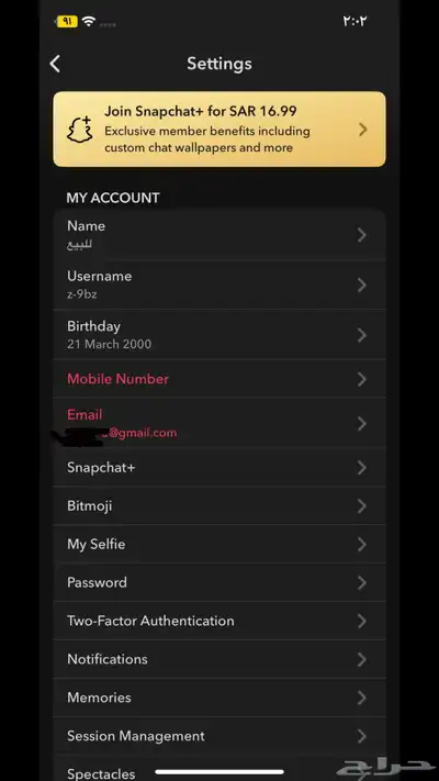 يوزر سناب شبه رباعي سكور 200k 1