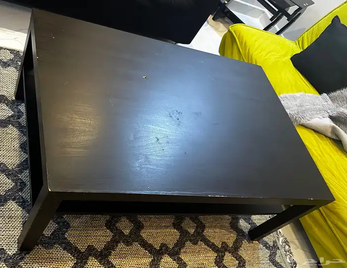 كنبة ايكيا بمقعدين كنب سرير   طاولة ايكيا 1
