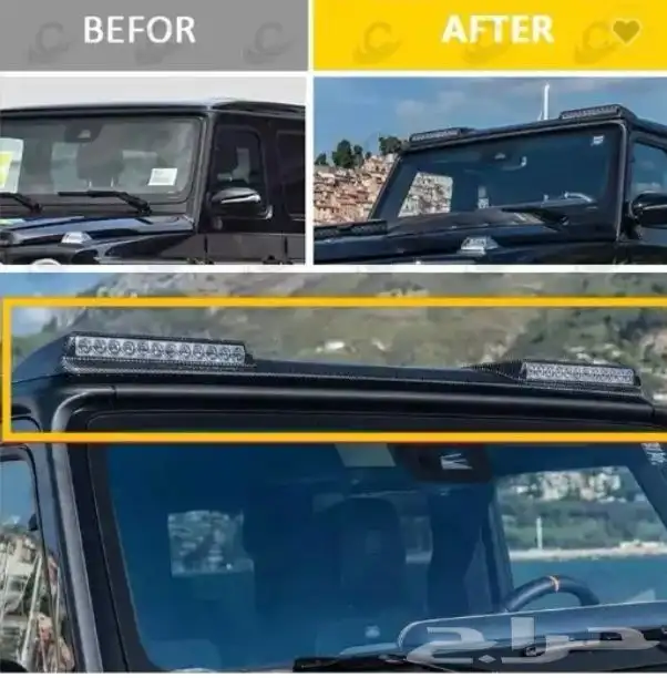 سبيسرات جي كلاس G63 وطايات دعاسات كهرباء غطاء جنط برابوس 18