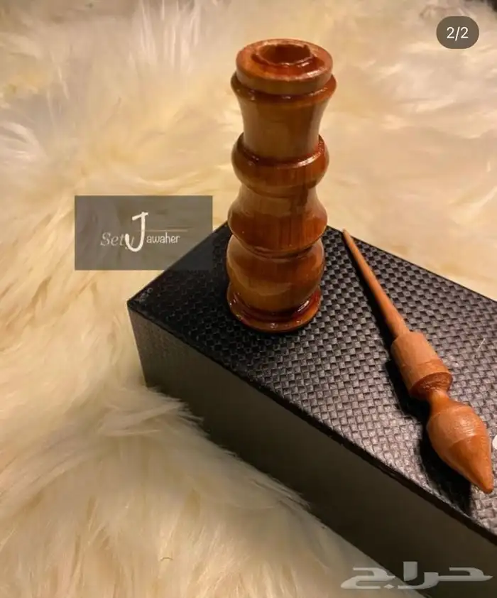 مراود اثمد صدف  خشب 0