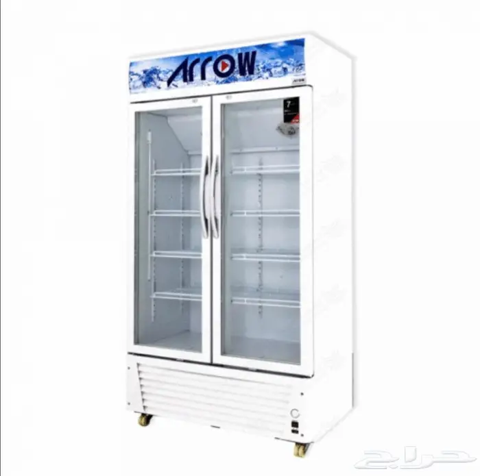 ثلاجه عرض زجاج بابين 2