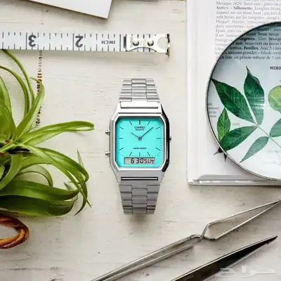 ساعة كاسيو دبل تايم التفاني الترند CASIO 1