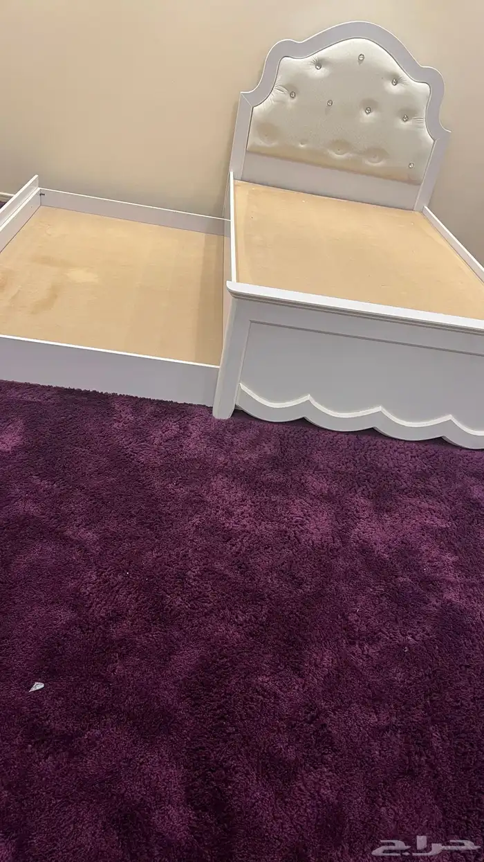 سرير نوم خشب ابيض 3