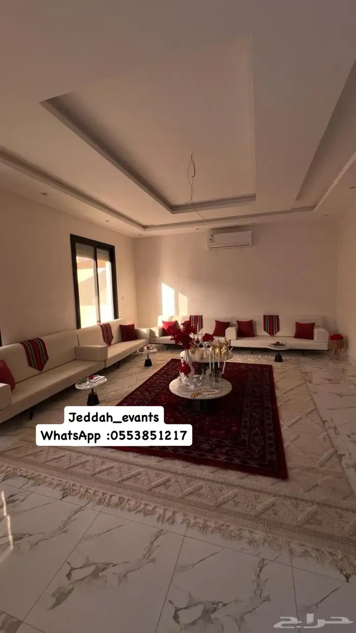 ايجار خيمة يوم التأسيس و جلسات وطاولات عشاء كنب كراسي مداخل 32