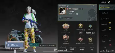 حساب ببجي للبيع 0