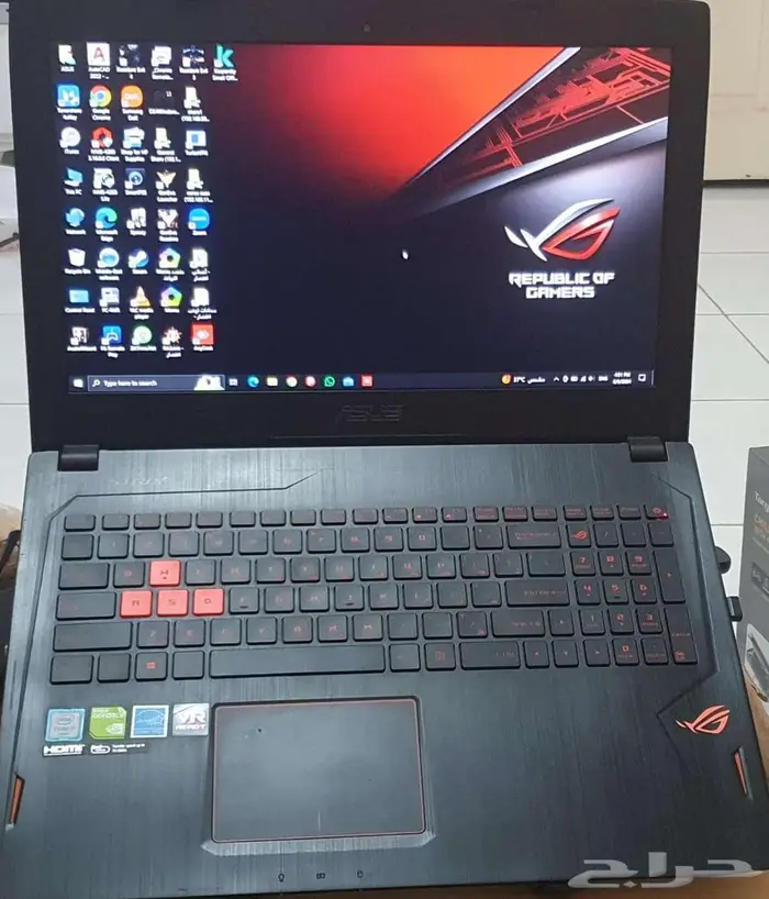 لاب توب أسوس روج Asus Rog جبار للألعاب والمونتاج نظيف 0