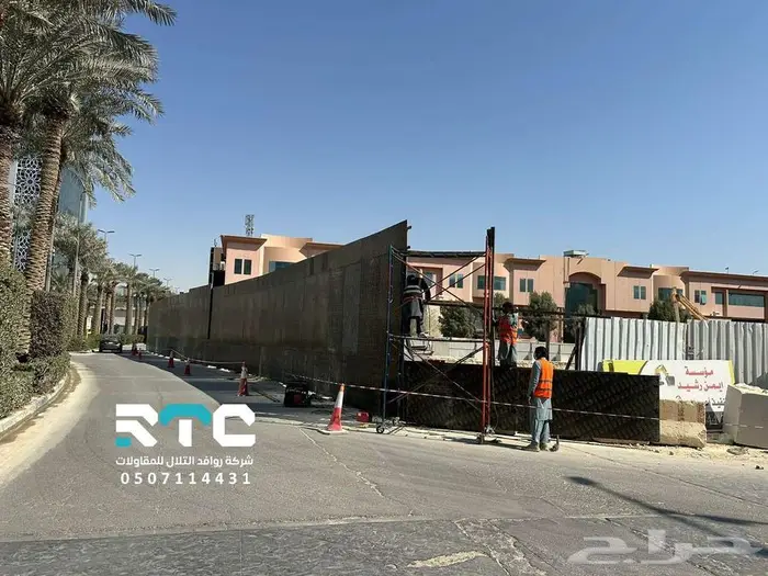 طباعة وشد بنر ل أسوار المشاريع 3