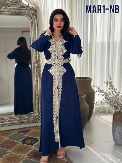 فستان مغربي تطريز لون لولو جلابيه مناسبه للعيد رمضان 6