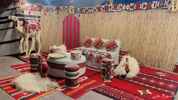 للحفلات يوم العيد تأجير اركان شعبيه ودكاكين زمان بيوت شعر 1