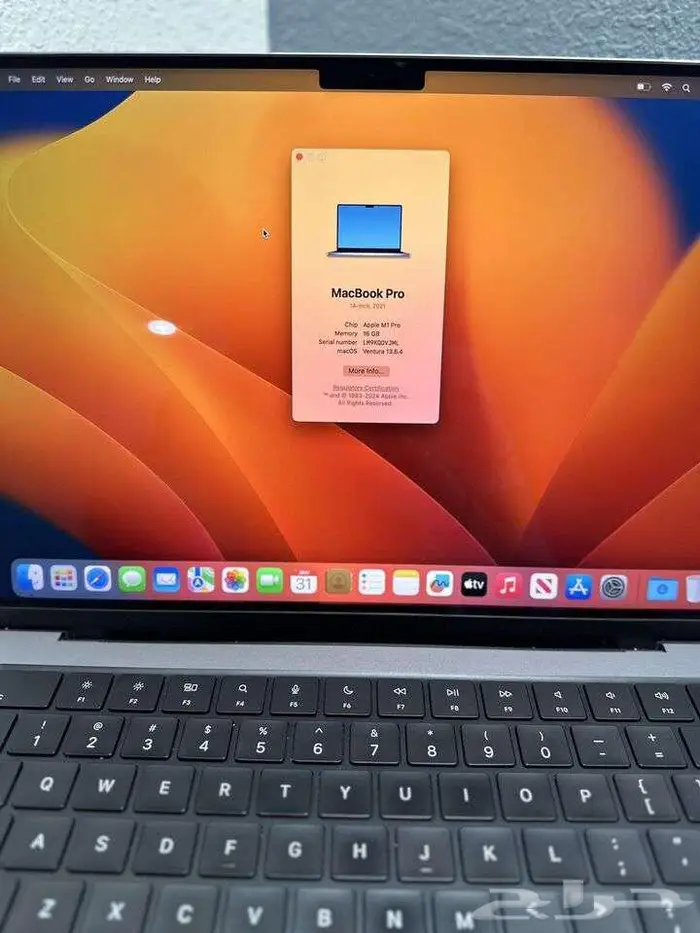 MakBook Pro 14-inch M1 XDR 16GB 1TB ماك 2