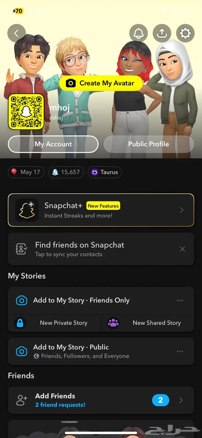 يوزر سناب للبيع mhoj سكوره 15 الف 0