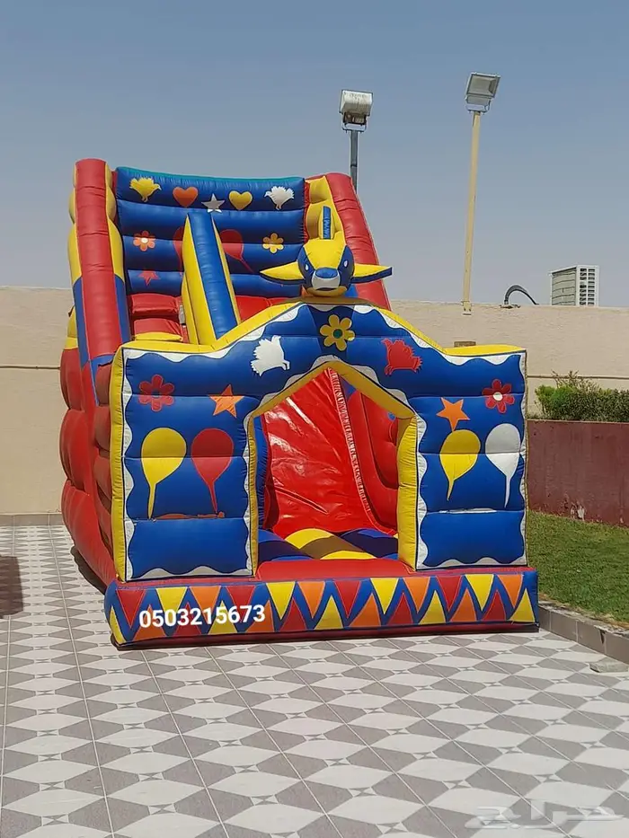 نطيطات زحليقه نطيطه العاب اطفال ملعب صابوني اجار في الرياض 0