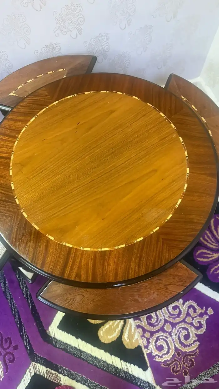 طاولةالطعام مع طاولة ضيافة استخدام بسيط نظافه جيده من خدوش 2