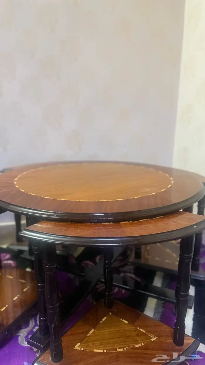 طاولةالطعام مع طاولة ضيافة استخدام بسيط نظافه جيده من خدوش 4