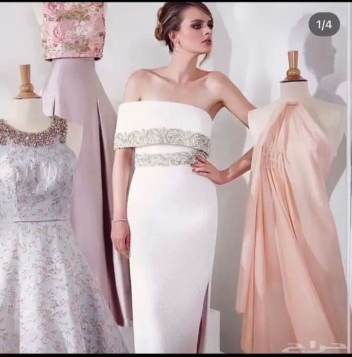 فستان فيفد فلير ابيض 3