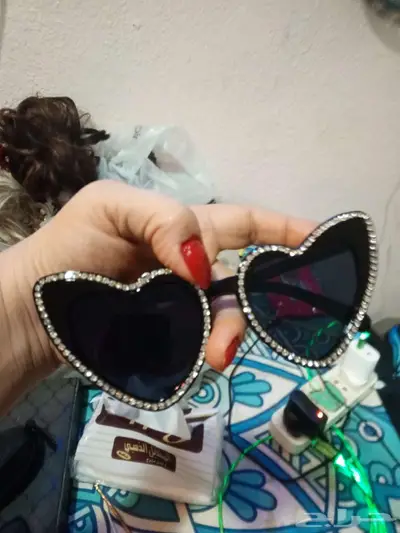 نظاره بنمط قلوب من الكريستال خاص للنساء 0