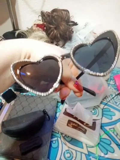 نظاره بنمط قلوب من الكريستال خاص للنساء 1