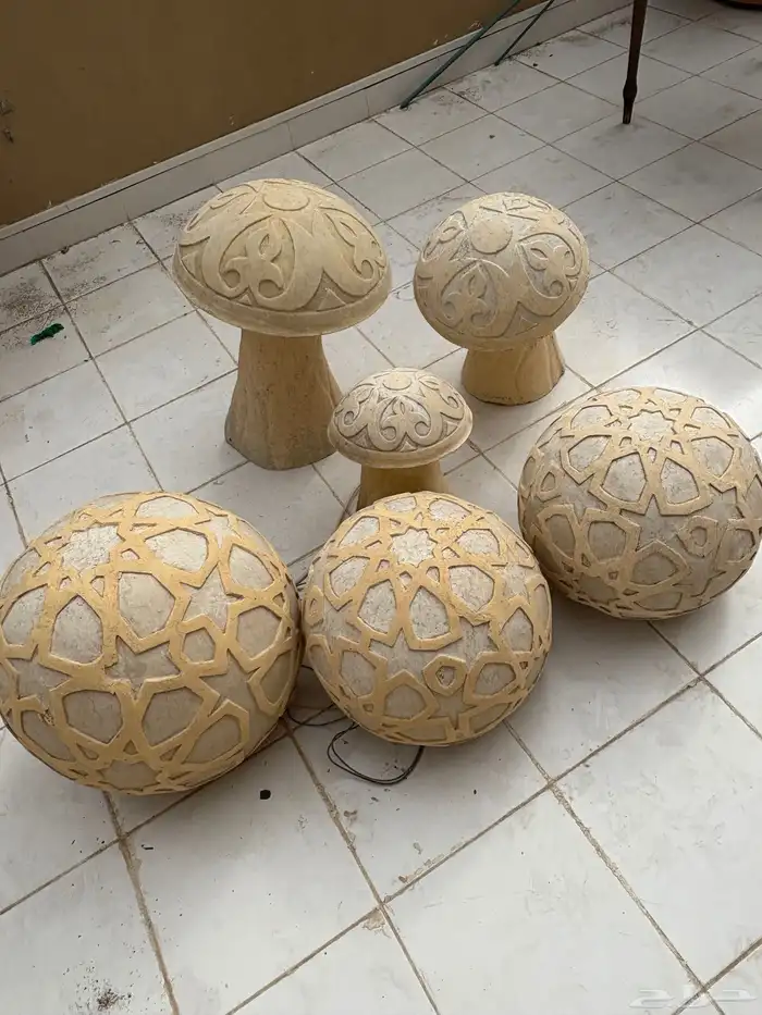 اضاءات فايبر للحدائق والمداخل 1