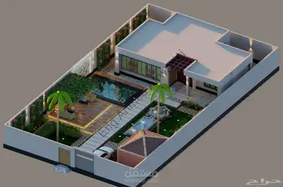 تصميم هندسي افتراضي عماير استراحات محلات 2