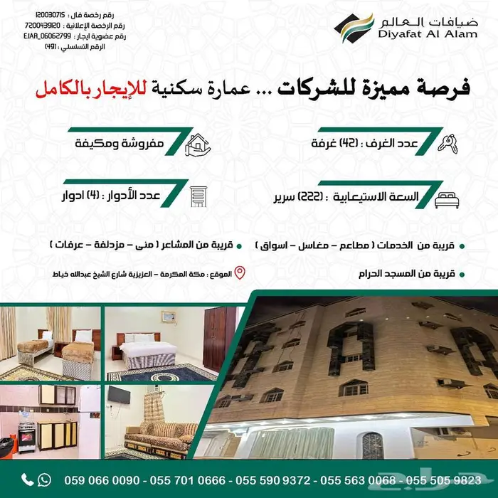 عمارة للايجار السنوي 0