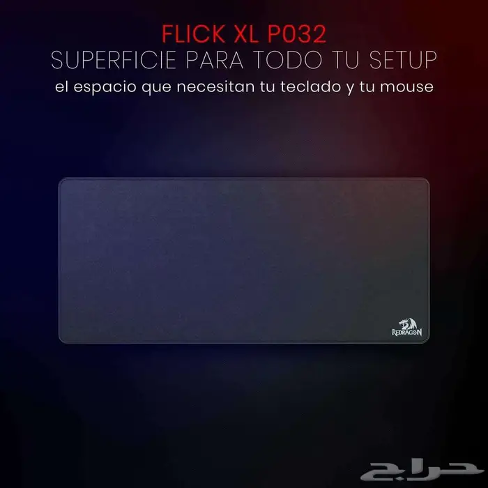 قاعدة ماوس P032 فليك XL بحواف مخيطة مقاومة للماء 1