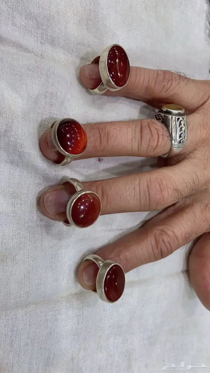 خواتم عقيق يمني ملكيه 2