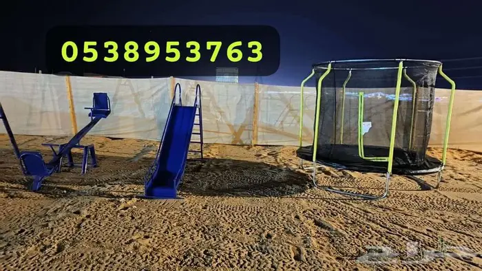 جلسات حديدية مع المراجيح والزحليقة 12