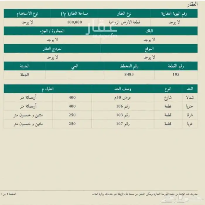 أرض زراعية للايجار أو للبيع بمدينة الجعلة الاسياح القصيم 0