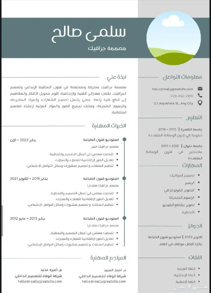 تصميم سيرة ذاتية CV 11