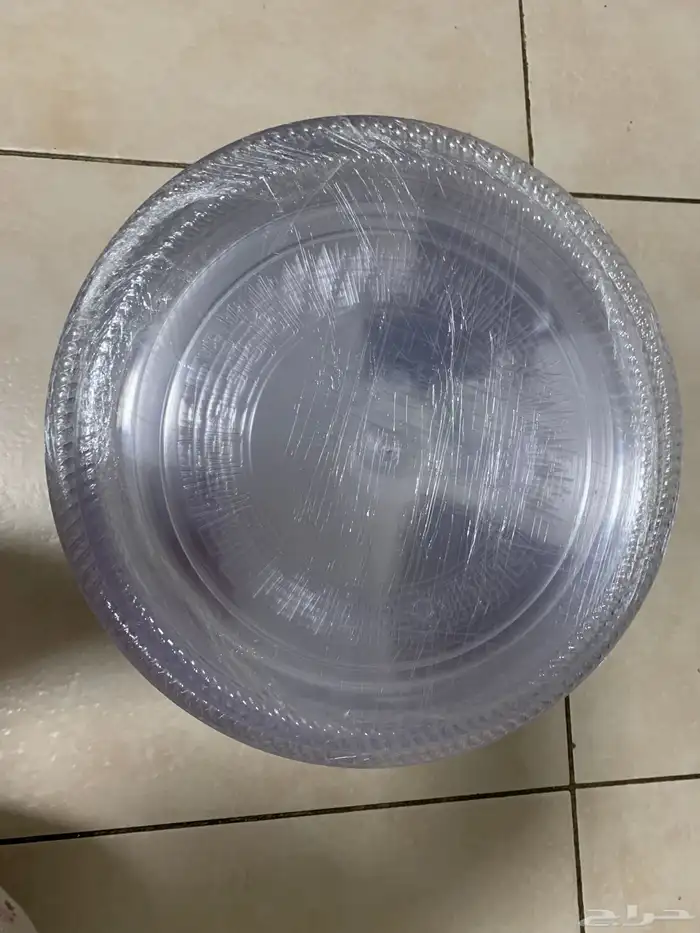 صحون كريستال بلاستيك دائري 1