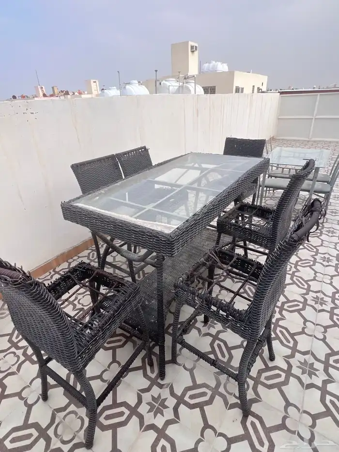 طقم كنب خارجي طاولة خارجية 5