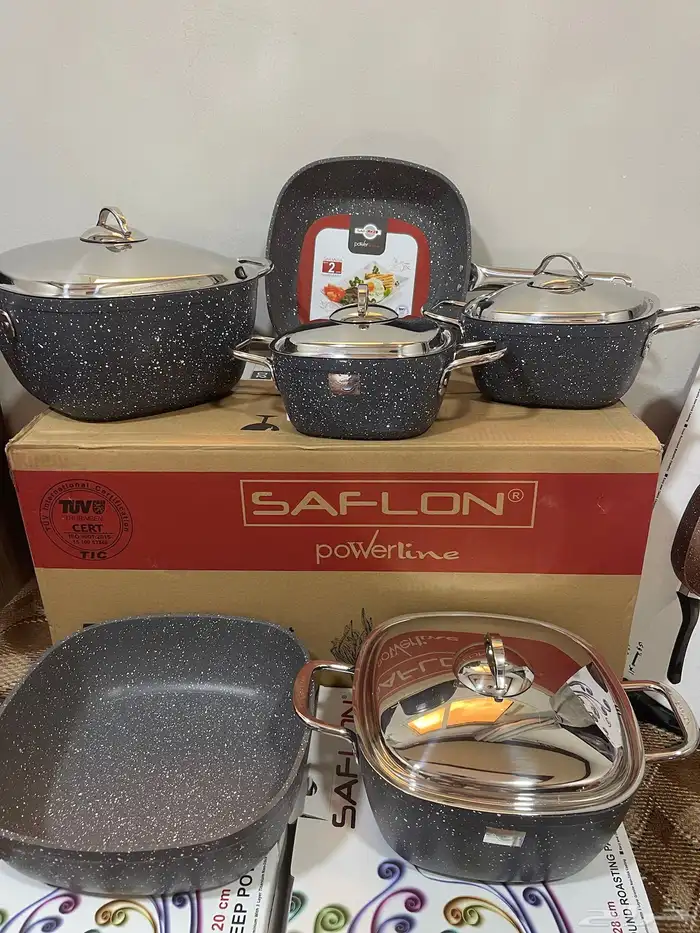 اطقم سافلون جرانيت 10قطع جديده للبيع 2