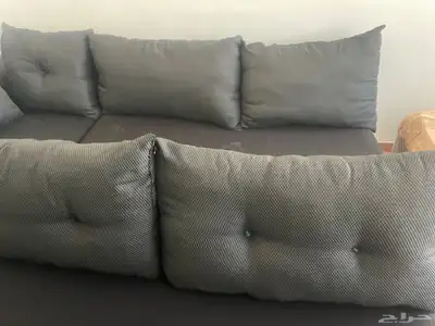 كنب أو ركنية 3 ونص متر مع وسادات 0