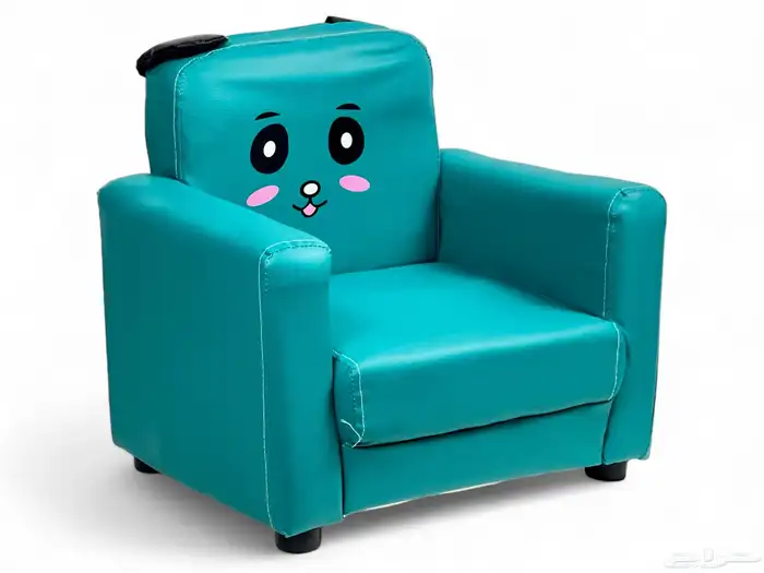 كرسي جلد صغير للأطفال مع رسومات والوان مميزة ( كرسي إسفنج ) 0