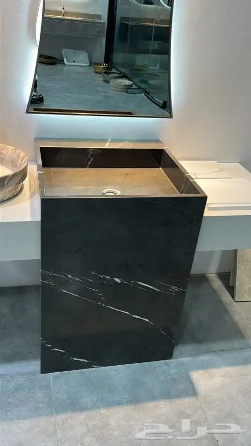 مغاسل رخام مرايات طاولات استاندات رخام صناعي طبيعي تفصيل 31