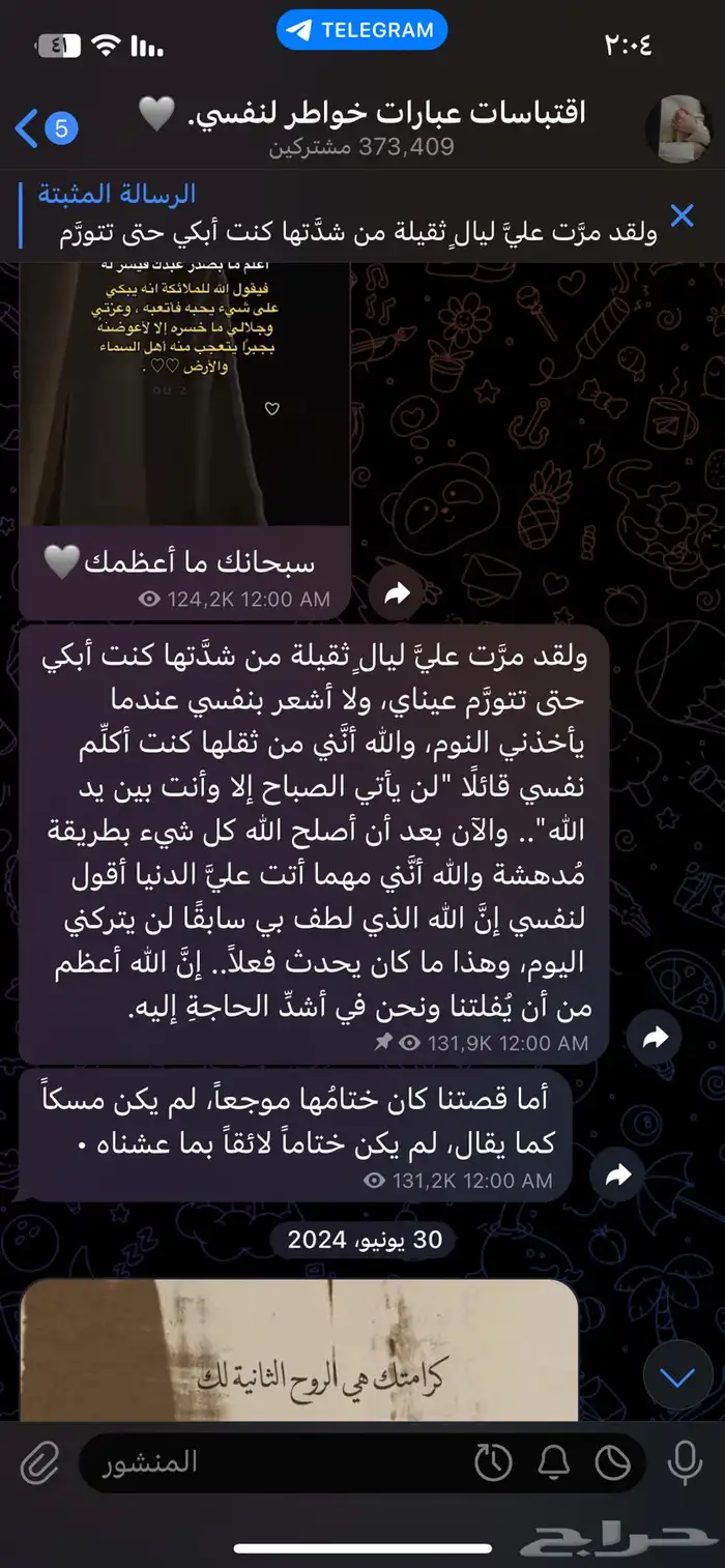 قناة تلجرام 370 الف تم البيع 1
