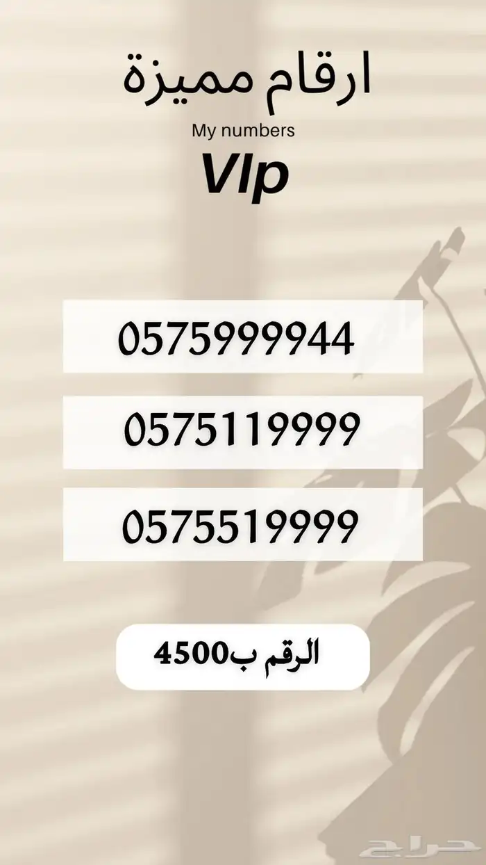 رقم خماسي مميز لم يستخدم 3