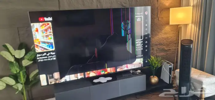 شاشة TCL 85 inch 144hz مكسوره 0