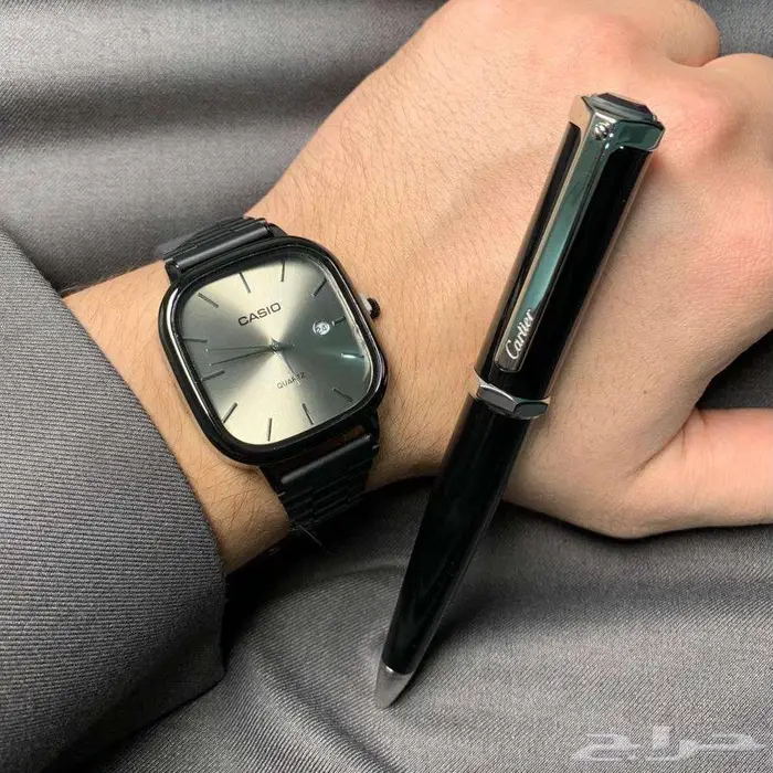طقم رجالي ساعة   قلم 12