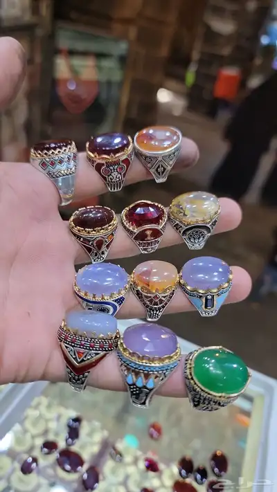 خواتم رجاليه عقيق يمني 0
