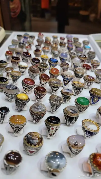 خواتم رجاليه عقيق يمني 3