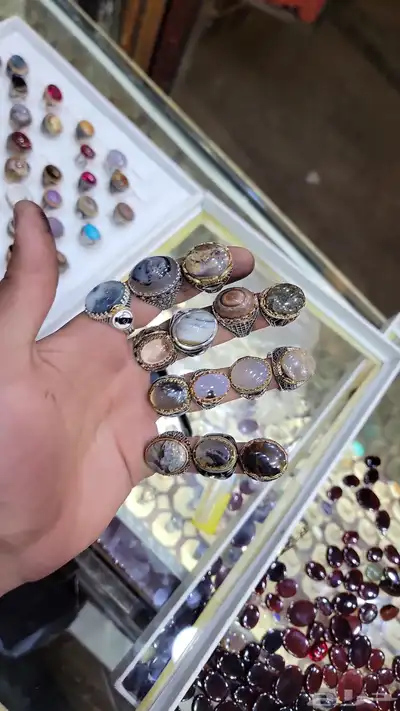 خواتم رجاليه عقيق يمني 2