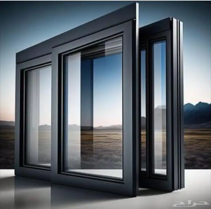 شبابيك وابواب المنيوم واجهات زجاج وكلادينج 7